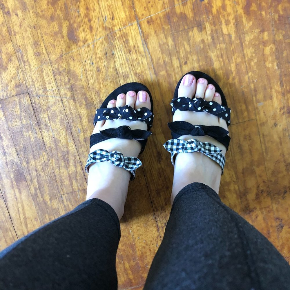 Loft outlet black sandals